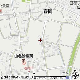 静岡県袋井市春岡615周辺の地図