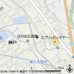 静岡県榛原郡吉田町神戸184周辺の地図