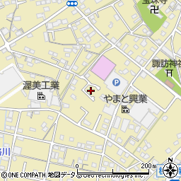 静岡県浜松市浜名区横須賀1677周辺の地図