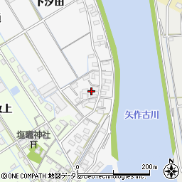 愛知県西尾市一色町松木島下汐田115周辺の地図