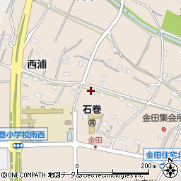 愛知県豊橋市石巻町奥屋敷19周辺の地図