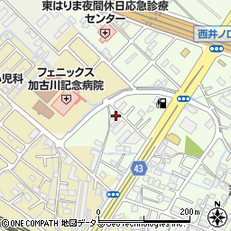 兵庫県加古川市東神吉町西井ノ口603周辺の地図