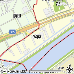 愛知県豊川市平井町安原周辺の地図