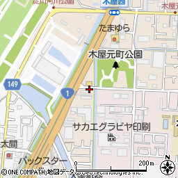 大阪府寝屋川市太間東町23-1周辺の地図