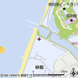 愛知県知多郡美浜町奥田砂原周辺の地図