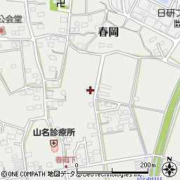 静岡県袋井市春岡614周辺の地図
