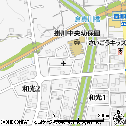 静岡県掛川市和光2丁目15-2周辺の地図