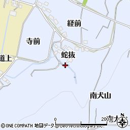 愛知県西尾市吉良町乙川蛇抜11周辺の地図
