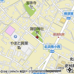 横須賀公民館周辺の地図