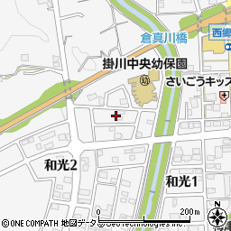 静岡県掛川市和光2丁目15周辺の地図