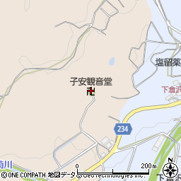 子安観音堂周辺の地図