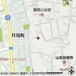 静岡県袋井市春岡938-5周辺の地図