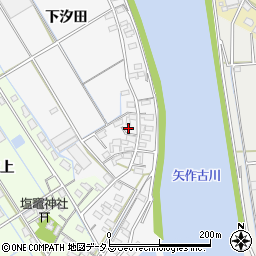 愛知県西尾市一色町松木島下汐田114周辺の地図