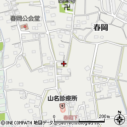 静岡県袋井市春岡544周辺の地図