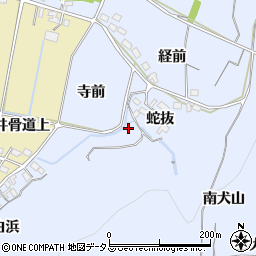 愛知県西尾市吉良町乙川蛇抜54-2周辺の地図