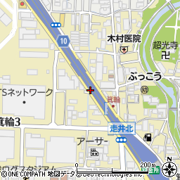 大阪府豊中市箕輪周辺の地図