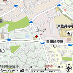 吹田佐井寺郵便局 ＡＴＭ周辺の地図