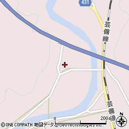 広島県三次市向江田町55周辺の地図