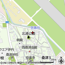 兵庫県伊丹市西桑津下辻周辺の地図