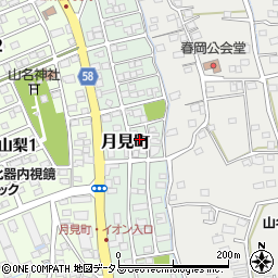 静岡県袋井市月見町7-2周辺の地図