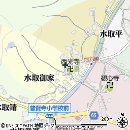 京都府京田辺市水取御家周辺の地図