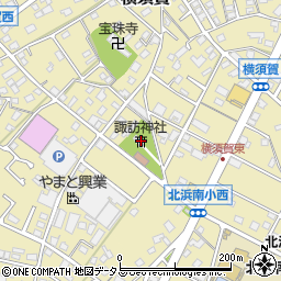 静岡県浜松市浜名区横須賀156周辺の地図