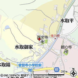 京都府京田辺市水取御家周辺の地図