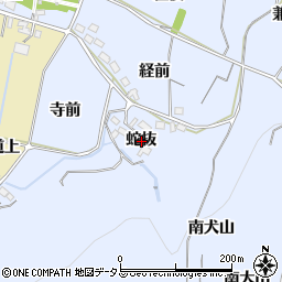 愛知県西尾市吉良町乙川蛇抜周辺の地図