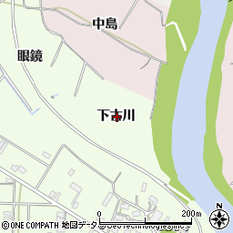 愛知県豊橋市大村町下古川周辺の地図