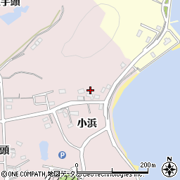 愛知県西尾市寺部町小浜周辺の地図