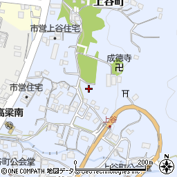 岡山県高梁市上谷町周辺の地図