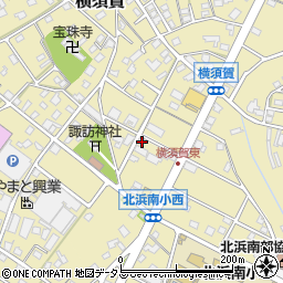 静岡県浜松市浜名区横須賀188周辺の地図