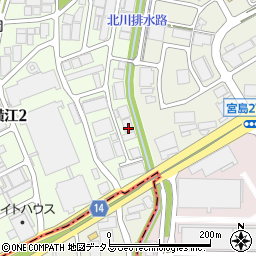 株式会社ユニックス　大阪事業所周辺の地図