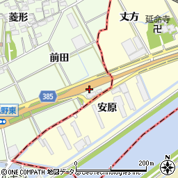 小坂井バイパス周辺の地図