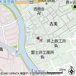兵庫県姫路市大津区吉美710周辺の地図