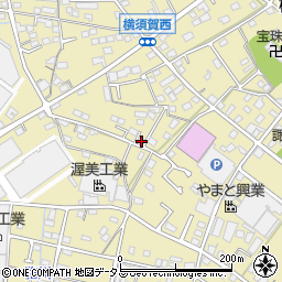 静岡県浜松市浜名区横須賀1176-4周辺の地図