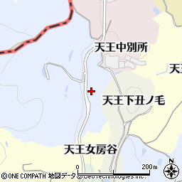 京都府京田辺市天王裂石周辺の地図