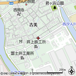 兵庫県姫路市大津区吉美370周辺の地図