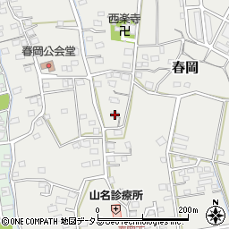 静岡県袋井市春岡363周辺の地図