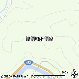 広島県庄原市総領町下領家周辺の地図