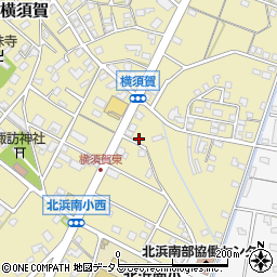 静岡県浜松市浜名区横須賀283周辺の地図