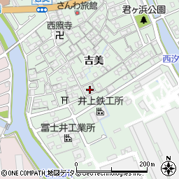 兵庫県姫路市大津区吉美356-1周辺の地図