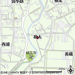 愛知県豊橋市大村町勘太周辺の地図