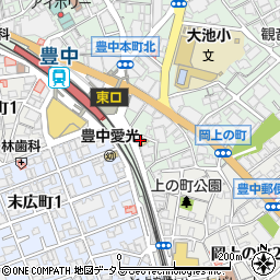 ローソン阪急豊中駅南店周辺の地図