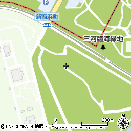 愛知県豊橋市新西浜町周辺の地図