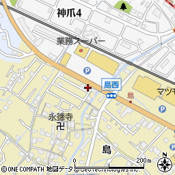 兵庫県高砂市米田町神爪147周辺の地図