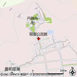 稲富公民館周辺の地図