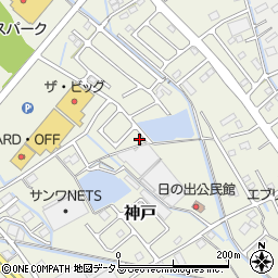 静岡県榛原郡吉田町神戸598周辺の地図