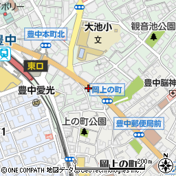 餃子の勝 豊中本店周辺の地図