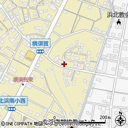 静岡県浜松市浜名区横須賀301周辺の地図